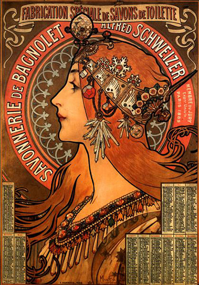 Soap Factory of Bagnolet Alphonse Mucha